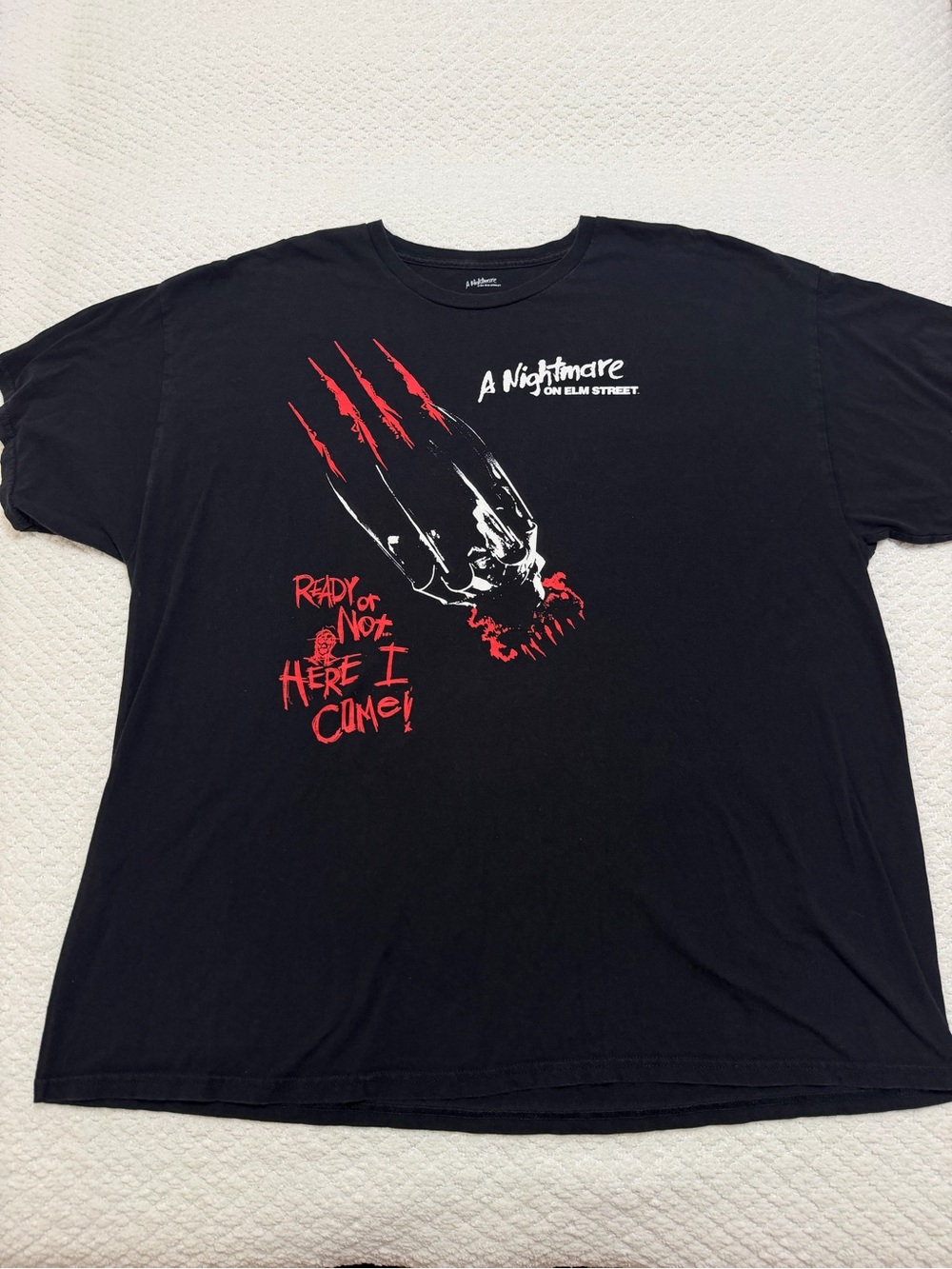 A Nightmare On Elm Street Black Graphic Tee Short Shirt Size 2XL